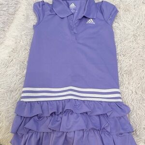 Adidas Lavender Polo Dress with Ruffles